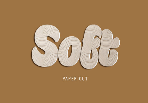 Craft Paper Text Effect