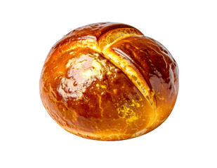 Golden Baked Delight: A perfectly baked, golden-brown bread roll, offering a tempting glimpse of warmth and deliciousness.