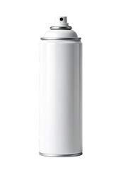 white aerosol spray paint isolated on a transparent background.