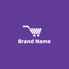 ecommerce online store logo design vector