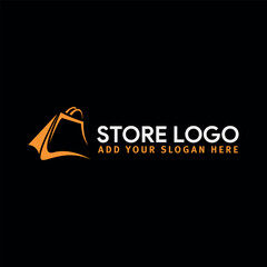 ecommerce online store logo design vector