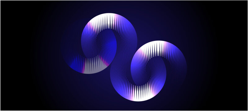 neon futuristic 3d sphere of blue purple glowing digital waves particles future technology concept engineering science abstract energy orb data innovations ,abstract blue background