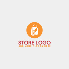 ecommerce online store logo design vector