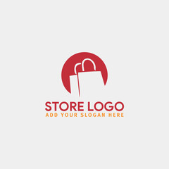 ecommerce online store logo design vector