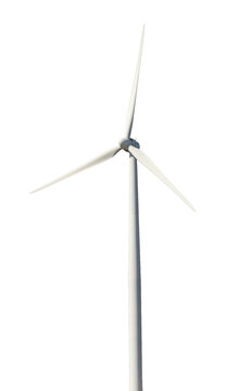 Wind Turbine Tower isolated on a white background
