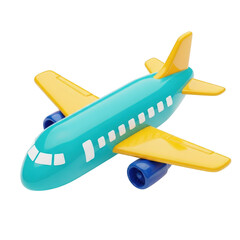 Naklejka premium Colorful toy airplane