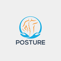 orthopedic healthcare logo design vector
