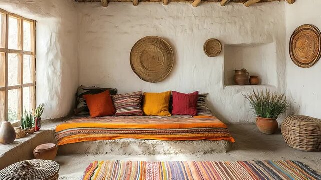 peruvian adobe house interior video