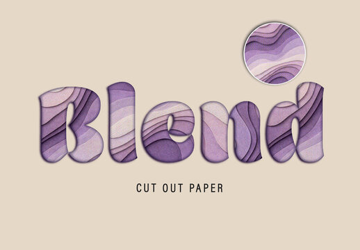Layered Paper Layered Text Effect
