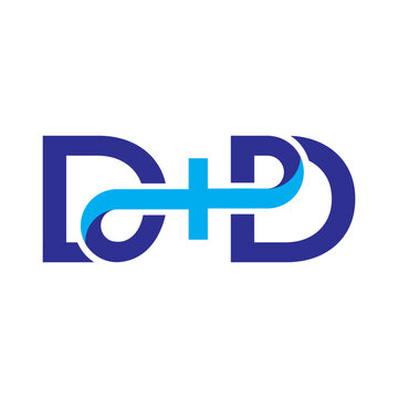 Modern DP lettermark logo with a plus symbol representing care, connection, and innovation. Ideal for healthcare, medical services, digital health platforms, and trusted professional brands.