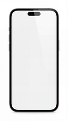 Modern smartphone with blank screen for mockup or advertisement
