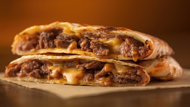 A detailed look at an asada quesadilla