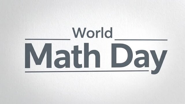 World Math Day Celebration
