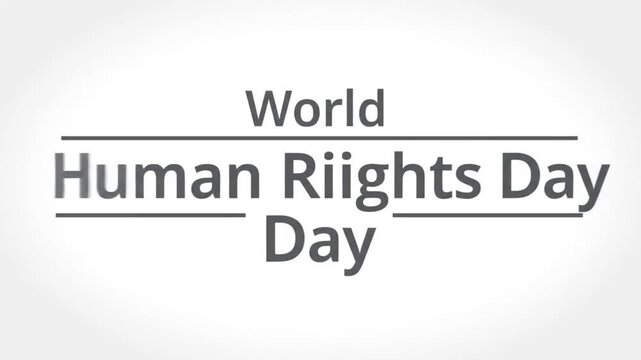 World Human Rights Day logo on white background