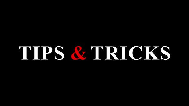 A torn red paper revealing tips and tricks to share a helpful learning message and spark a new idea. Motion graphics of text concept