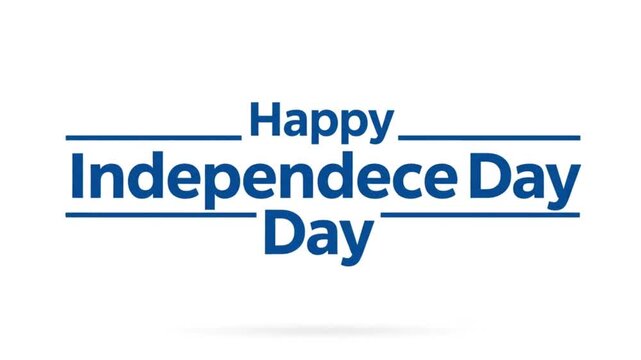 Happy Independence Day Greeting with Typo