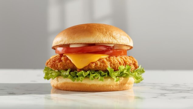 Crunchy, moist Chicken Zinger Burger
