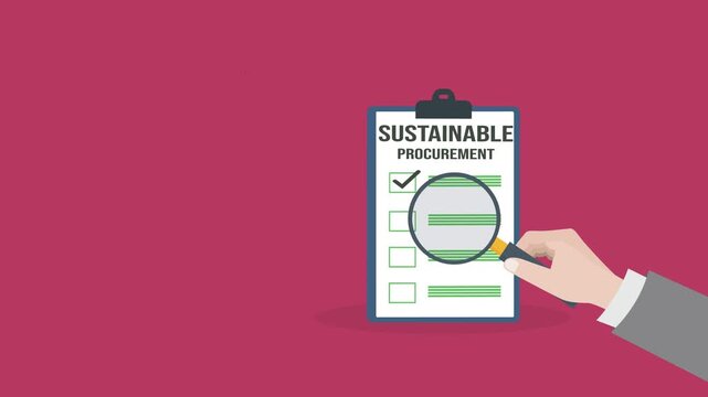 Sustainable procurement concept. ESG concept