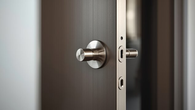 Entrance door's handle and lock