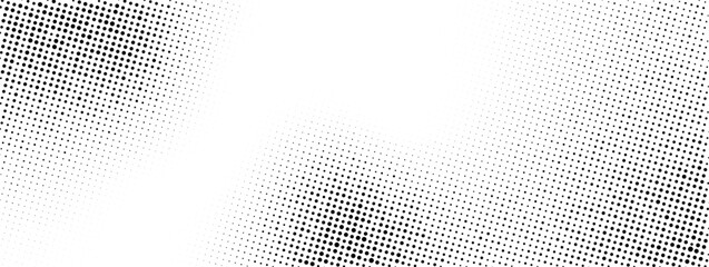 Halftone gradient rectangle frame background. Grunge dotted texture border with copy space. Vector stipple pointillism texture with faded grit noise. Sand, grain pattern on transparent background © Olga Tsikarishvili