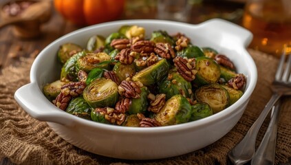 Nutritious Oven-Roasted Brussels Sprouts for Thanksgiving