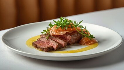 Pasta with smoked salmon and peppery greens