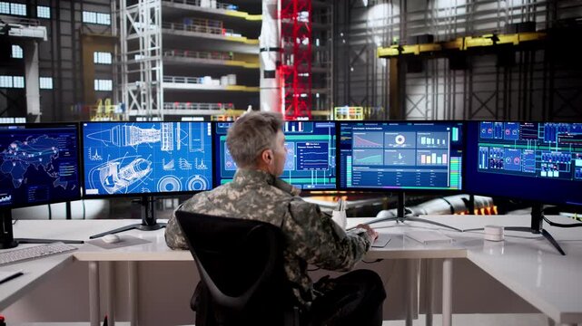 Monitoring Rocket Manufacturing On Desktop Computer