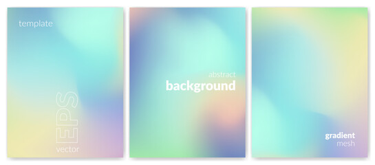 Fototapeta premium An abstract liquid background with gradient and mesh effects, blending vibrant colors, creating a sense of movement and fluidity. The combination of blurred fluid textures and bright, mixed hues.