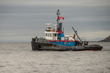Tugboat in the sea