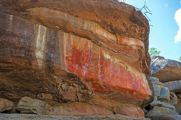 Pictographs on the Rock Walls of Kakadu National Park