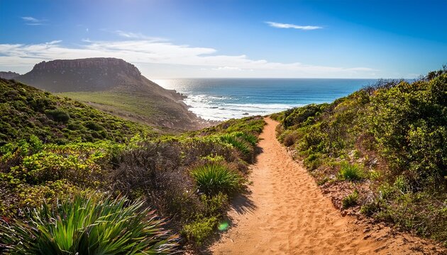 Wanderweg Im Robberg Nature Reserve In Sudafrika