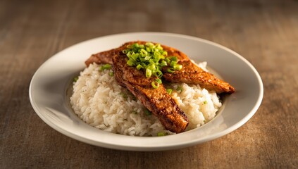 Vietnamese Broken Rice, or "Cơm Tấm," features grilled pork