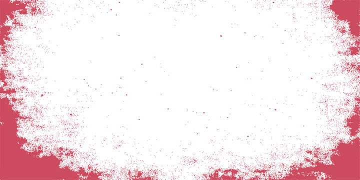 Red grunge frame design featuring blood red paint splashes and ink splatter textures on a vintage watercolor backdrop illustration