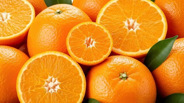 Fresh oranges in wicker basket highlight juicy citrus details closeup