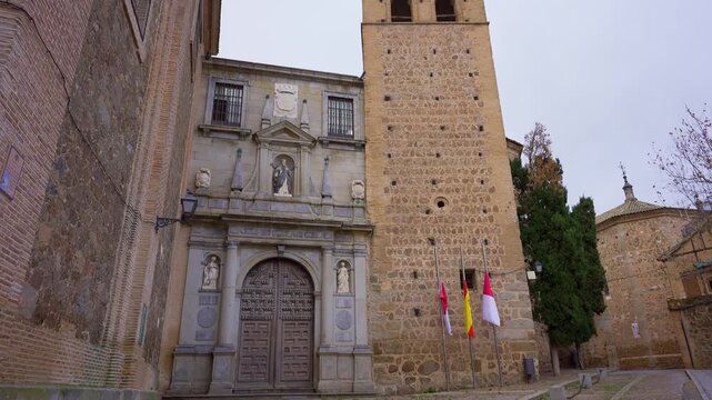 Medieval Catholic church in the center of the unesco city of Toledo, Castilla la Mancha.
