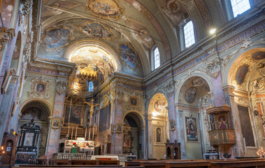 Obraz premium Bergamo Church of Sant'Agata nel Carmine
