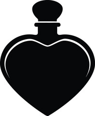 Fototapeta premium Simple Heart Bottle Design