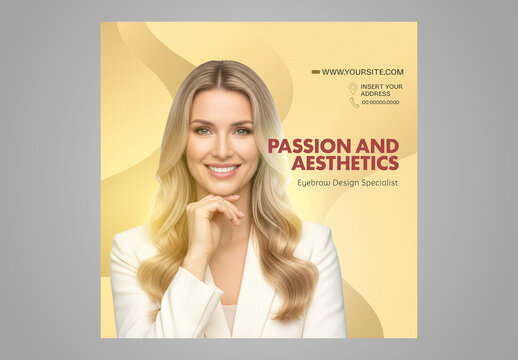 Beautician Do You Know Who I Am Social Media Template