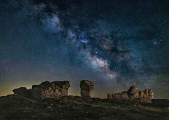 Mushroom Rocks and Tundra Milky Way