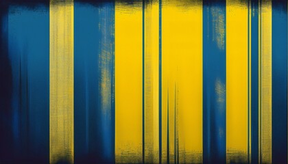 grunge striped background in yellow and blue