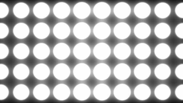 wall of glowing lights looping in a rythmic pattern background