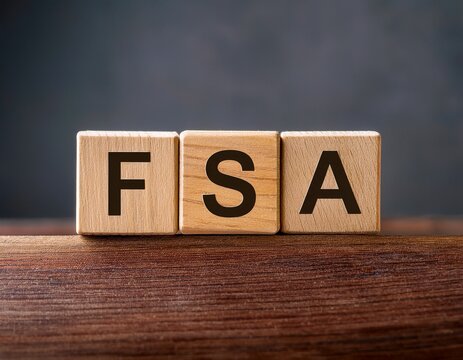 wooden blocks spelling fsa letters
