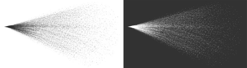 Fototapeta premium Water spray splatter with liquid droplets particles stream mist and abstract texture on transparent background