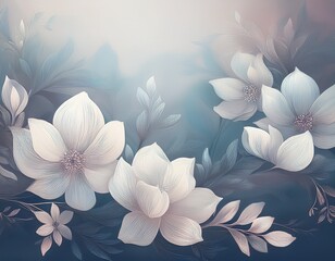 soft light floral background wallpaper