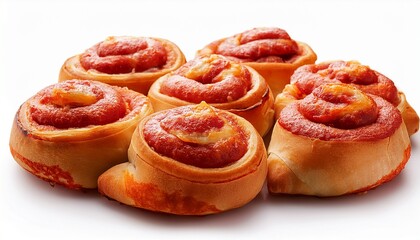 pepperoni pizza rolls isolated yummy wow
