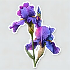 blue iris flower