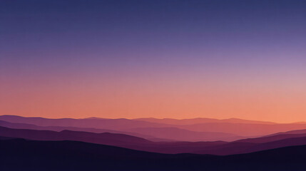 Fototapeta premium Stunning Sunset Horizon: A Dramatic Gradient in Nature Photography