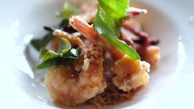 Thai Tamarind Shrimp in Sweet and Sour Sauce
