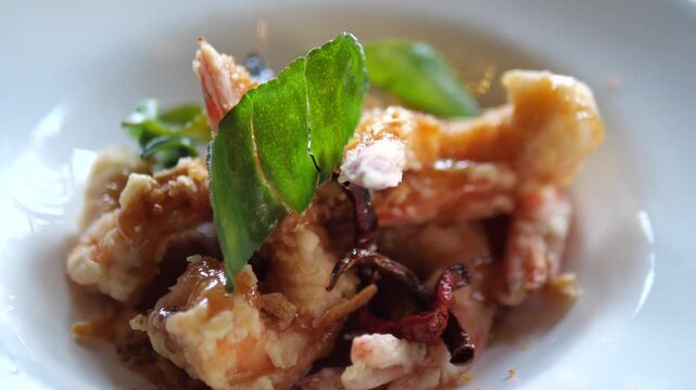 Thai Tamarind Shrimp in Sweet and Sour Sauce