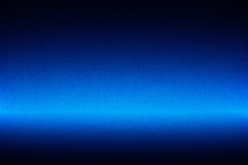 Black dark blue navy cobalt empty background.Mockup presentation showing product 3d. Wall floor room scene. Shiny bright material fabric. Gradient. Metal metallic light glow neon. Minimal. Design.